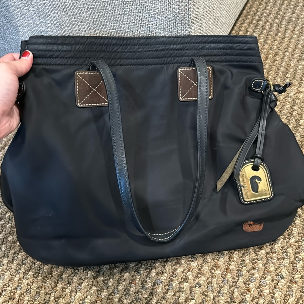 Dooney & Bourke black nylon shoulder bag